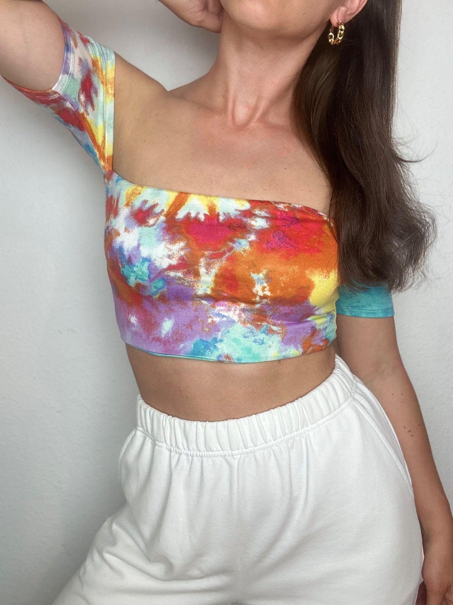 Top Eli Multicolor Short with removable Ribbon