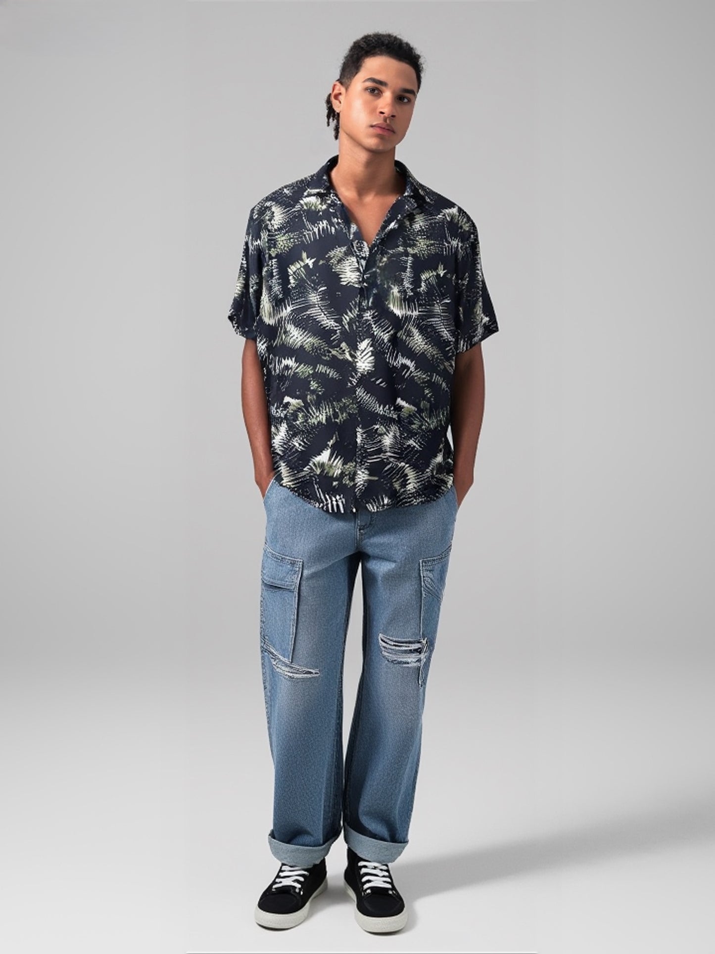 Men's Dance Shirt Prints Tropical