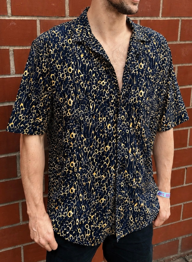 Men's Dance Shirt Prints Multicolor