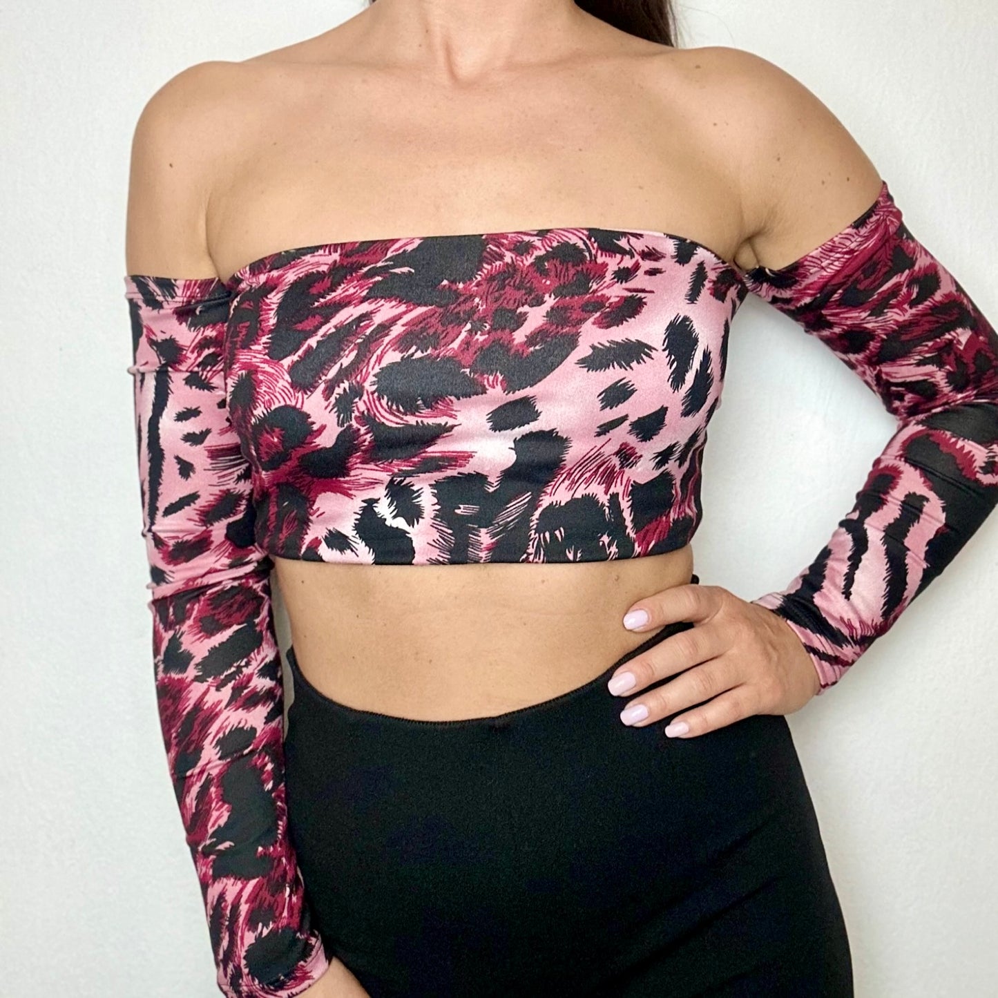 Top Eli Tiger Long with removable Ribbon