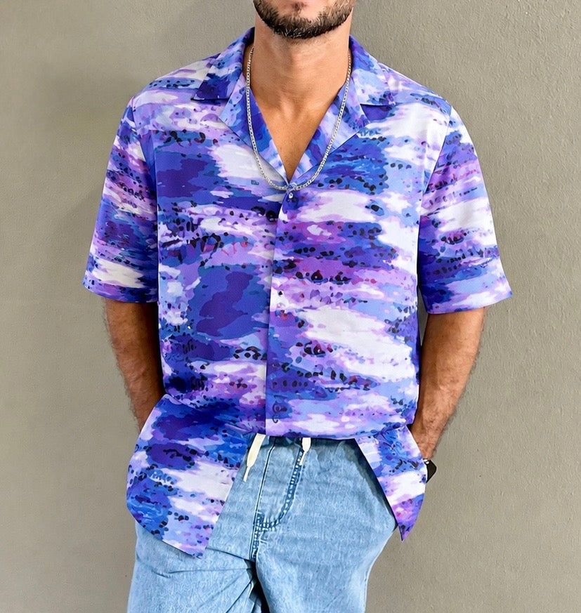Men's Dance Shirt Prints Multicolor