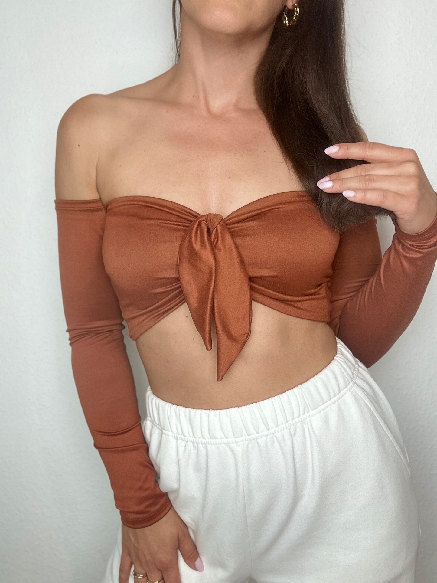 Top Eli One-Color Long with removable Ribbon