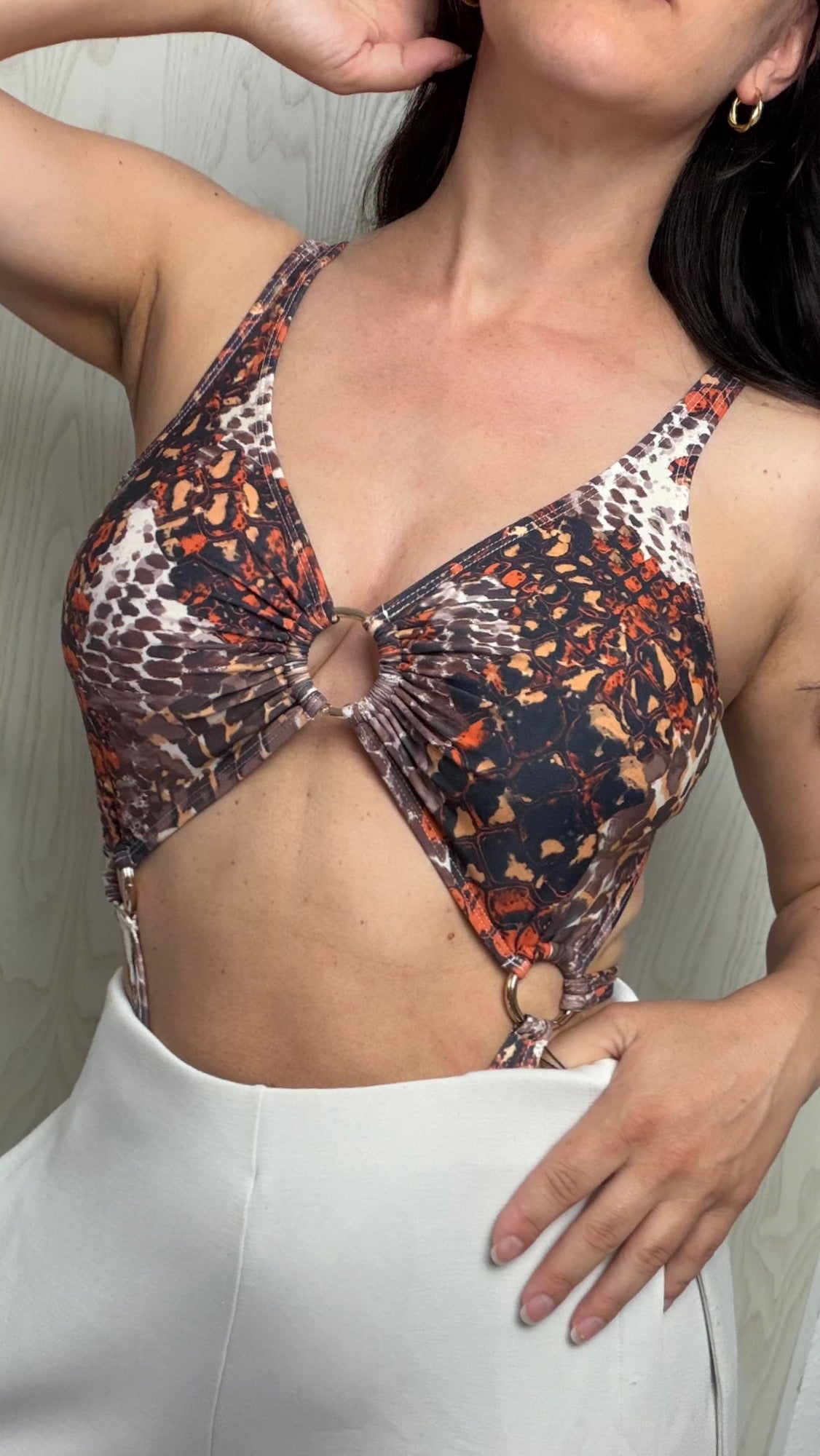 Vestige Bodysuit Sleeveless Printed