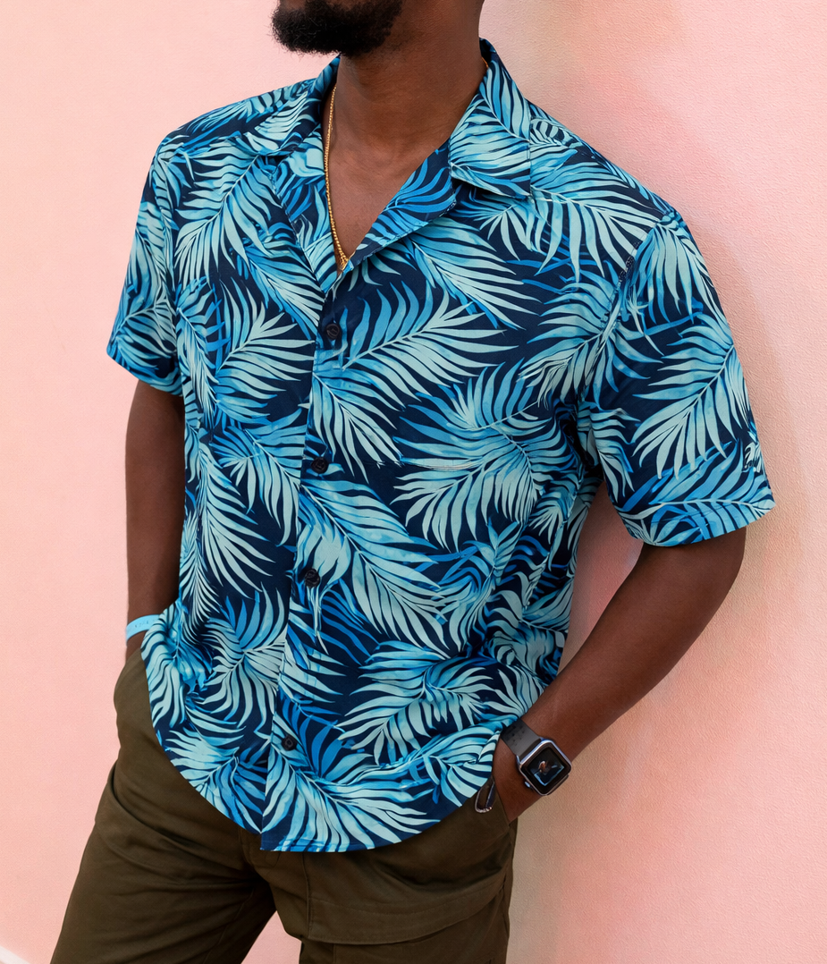 Men's Dance Shirt Prints Tropical