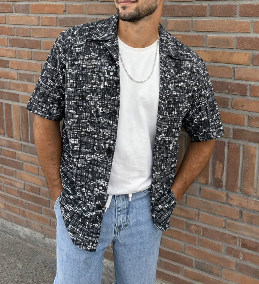 Men's Dance Shirt Prints Multicolor