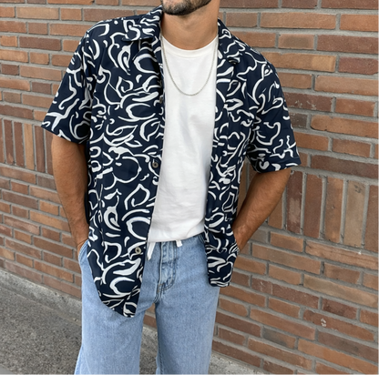 Men's Dance Shirt Prints Floral