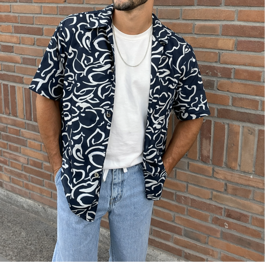 Men's Dance Shirt Prints Floral