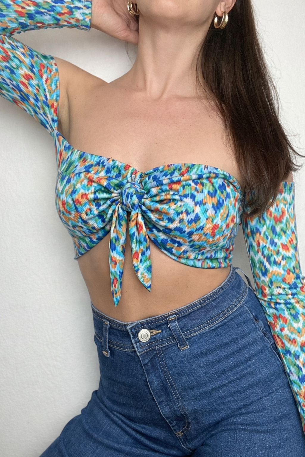 Top Eli Rib Inca Long with removable Ribbon (high strech)