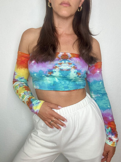 Top Eli Multicolor Long with removable Ribbon