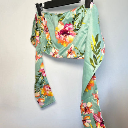 Top Eli Flower Long with removable Ribbon