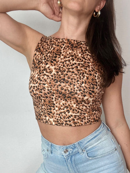 Bliss Top Leo Print