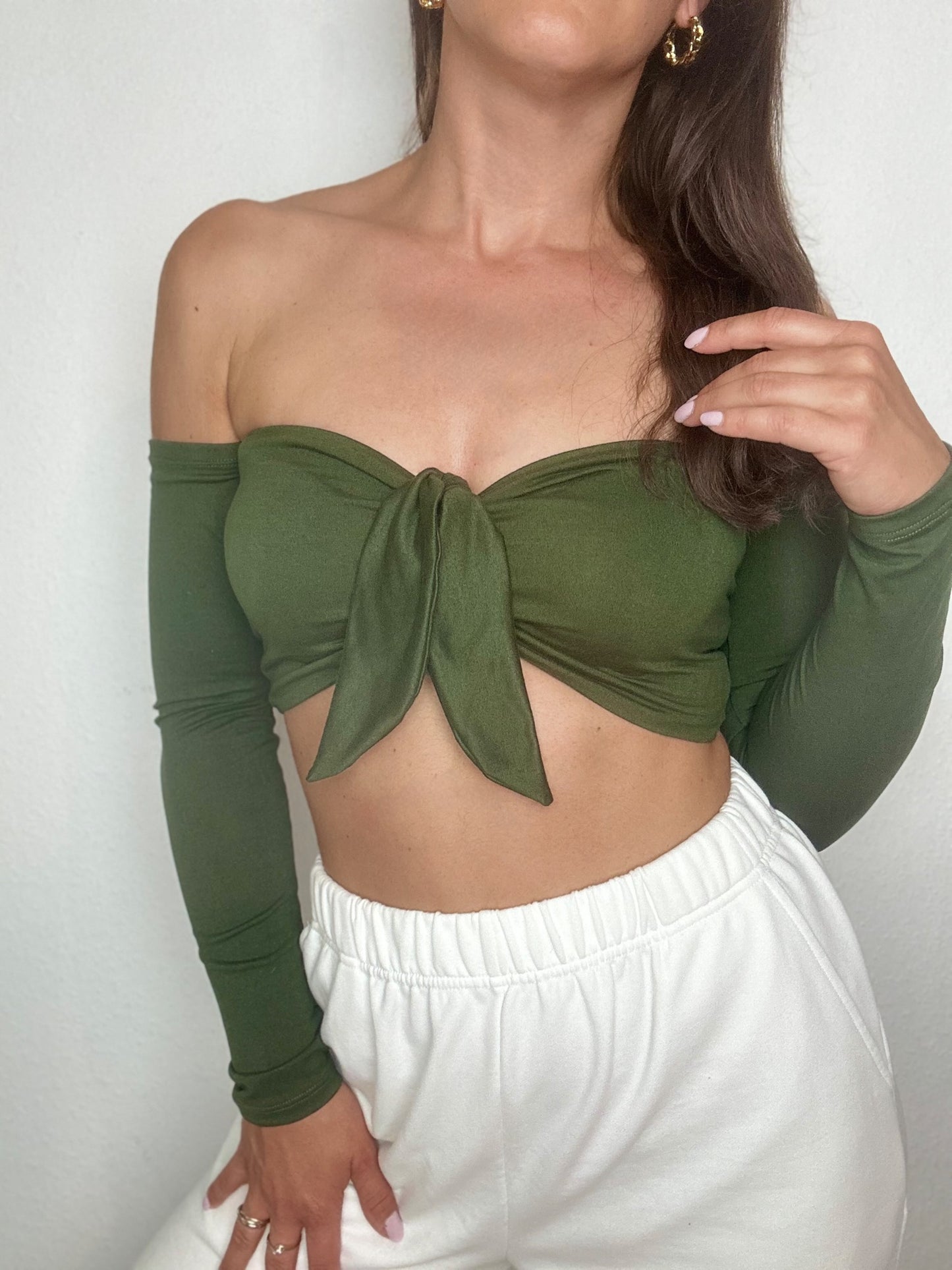 Top Eli One-Color Long with removable Ribbon