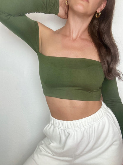 Top Eli One-Color Long with removable Ribbon
