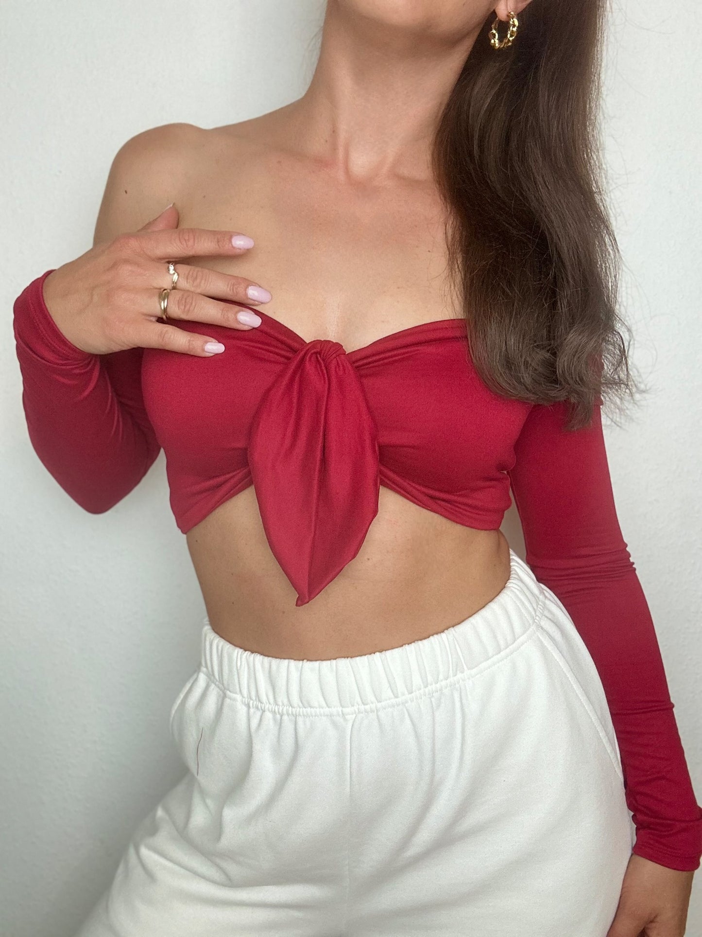 Top Eli One-Color Long with removable Ribbon