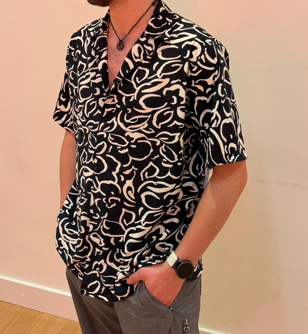 Men's Dance Shirt Prints Floral