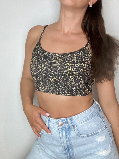 Bralette Top Animal Print