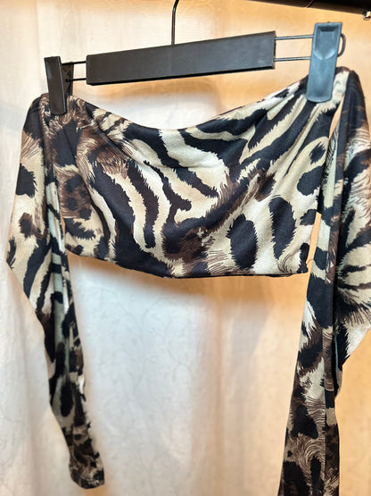 Top Eli Tiger Long with removable Ribbon