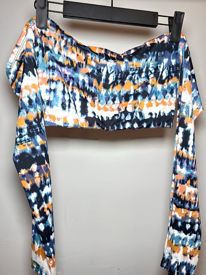 Top Eli Tie-Dye Long with removable Ribbon