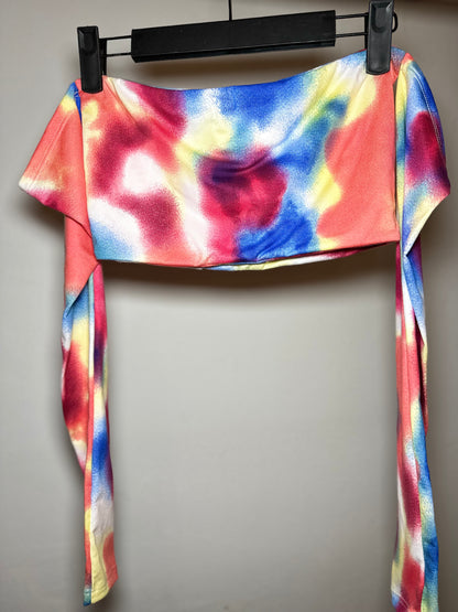 Top Eli Multicolor Long with removable Ribbon